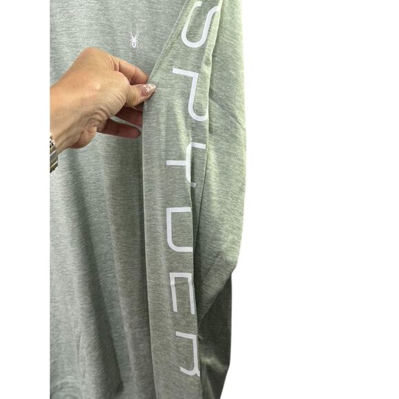 SPYDER Swim Surf Sand Sun Gray Long Sleeve Rash Guard Men's Medium New - Picture 8 of 10